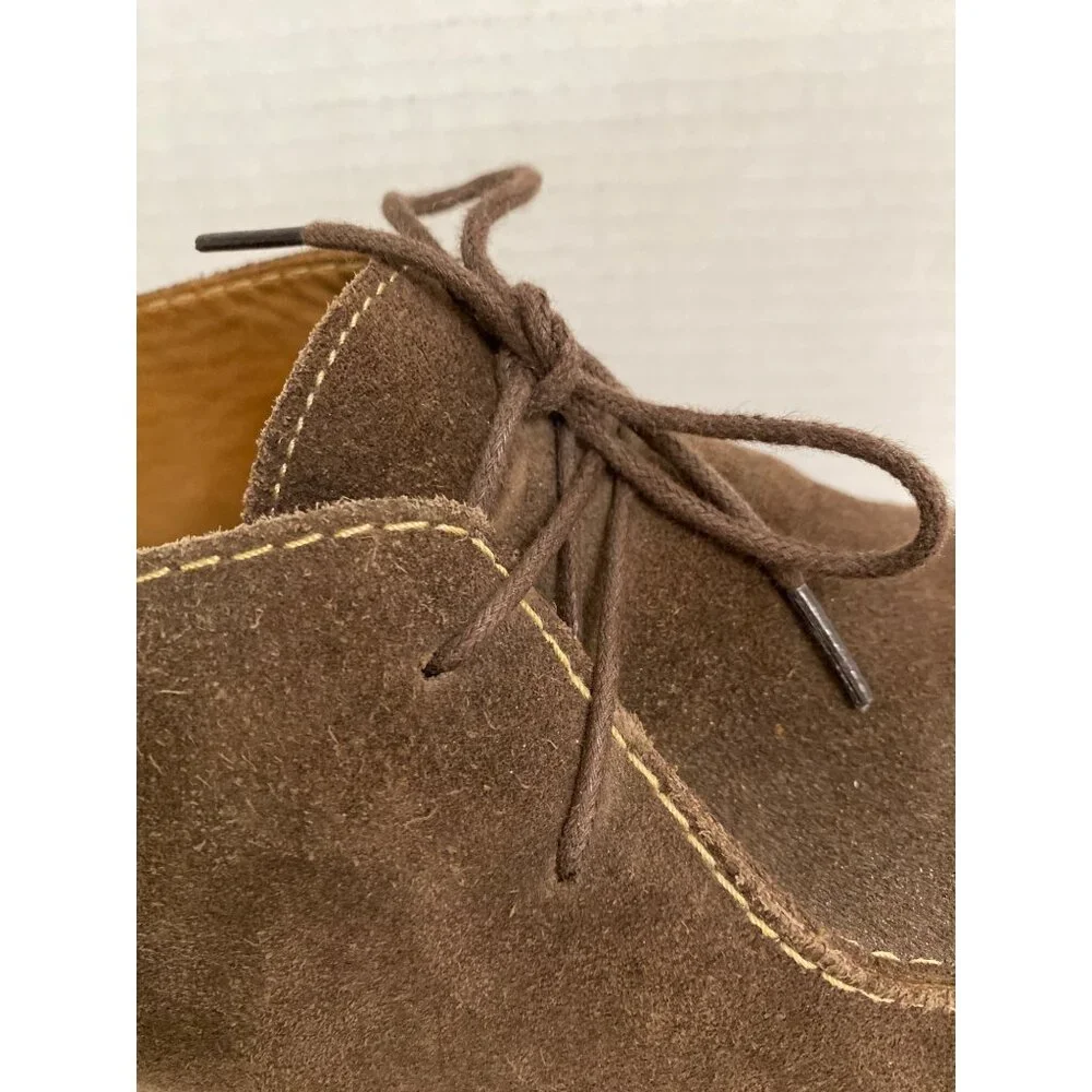 Johnnie-O Men's 11M Malibu Chukka Ankle Boots‎ Brown Suede Leather Lace Up Shoes